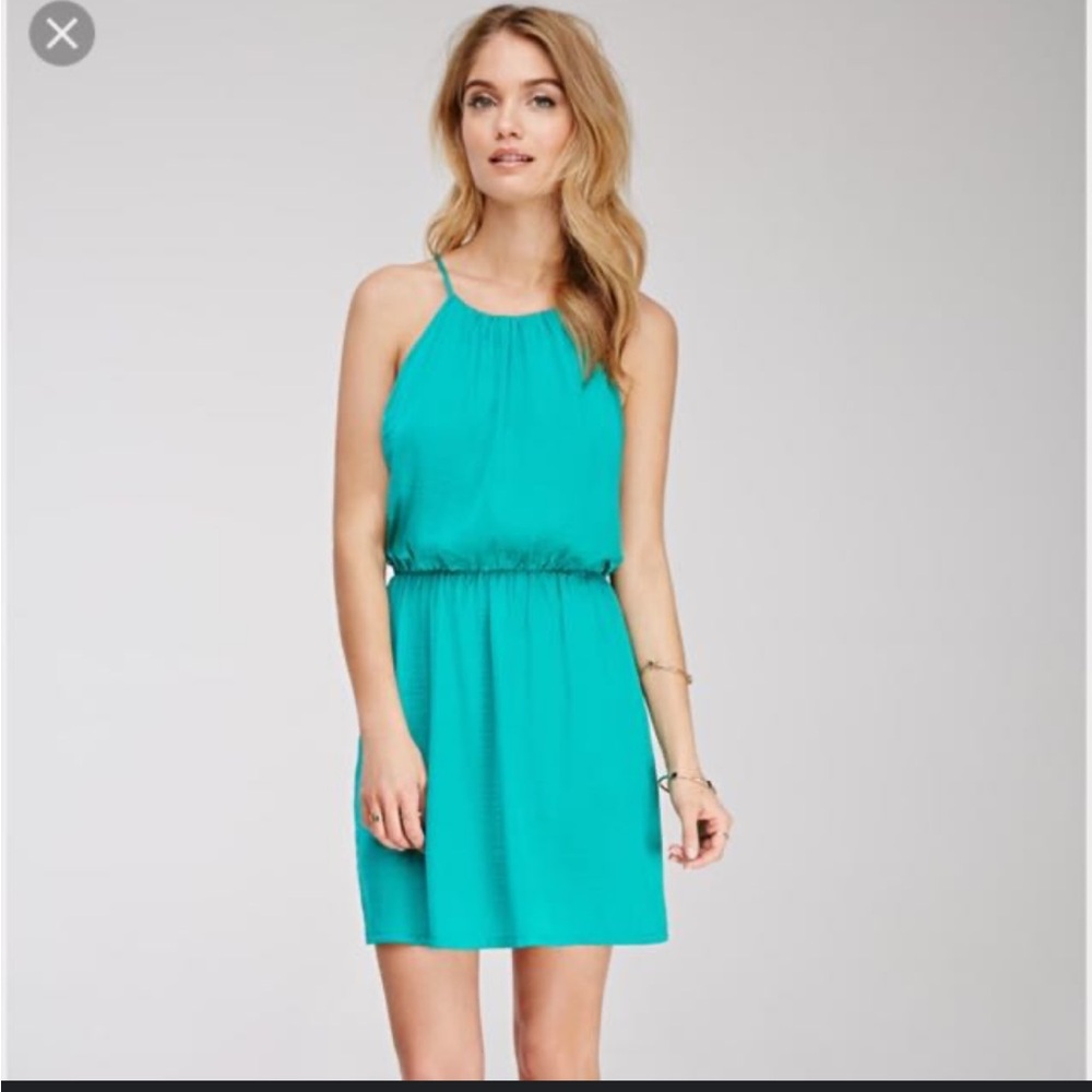 Dina Be Halter Mini Sundress